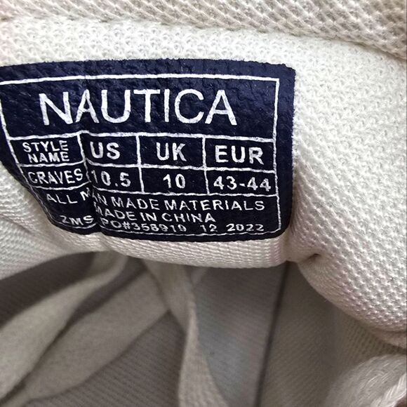 Nautica Men's White Sneakers Size 10.5 NWOB - Picture 5 of 6